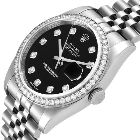 rolex datejust 36 black dial.